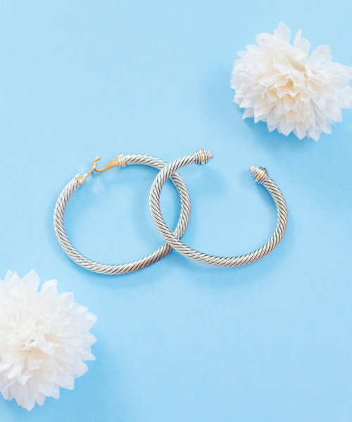 Silver Hoop Earrings